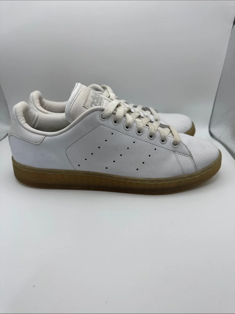 VINTAGE 2007 ADIDAS STAN SMITH WHITE TOE SNEAKERS MEN'S SIZE US 9